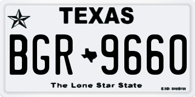 TX license plate BGR9660