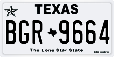 TX license plate BGR9664
