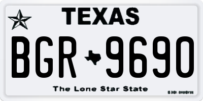 TX license plate BGR9690