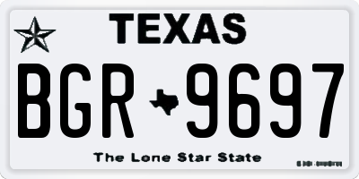 TX license plate BGR9697