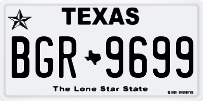 TX license plate BGR9699