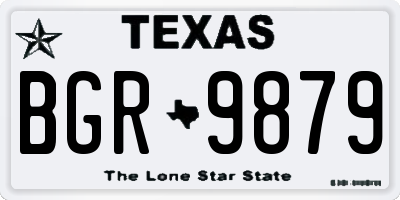 TX license plate BGR9879