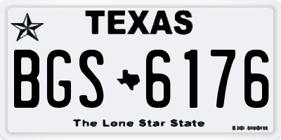 TX license plate BGS6176