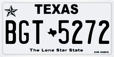 TX license plate BGT5272