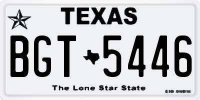 TX license plate BGT5446