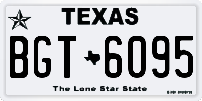 TX license plate BGT6095
