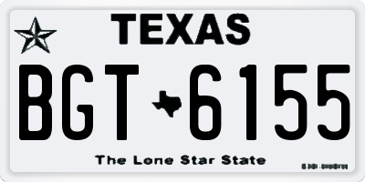 TX license plate BGT6155