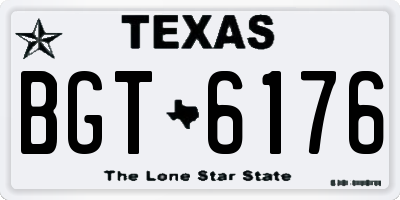 TX license plate BGT6176
