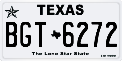 TX license plate BGT6272