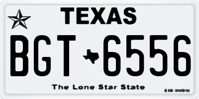 TX license plate BGT6556