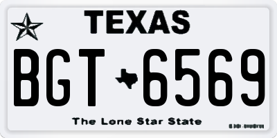 TX license plate BGT6569