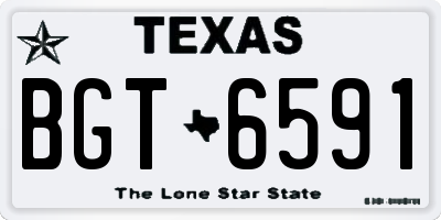 TX license plate BGT6591