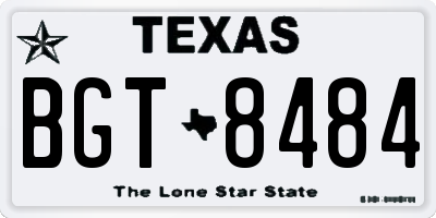 TX license plate BGT8484