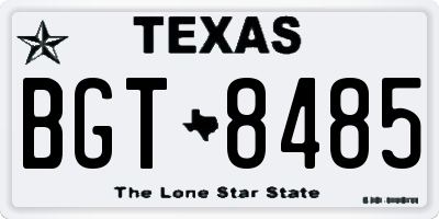 TX license plate BGT8485