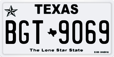 TX license plate BGT9069