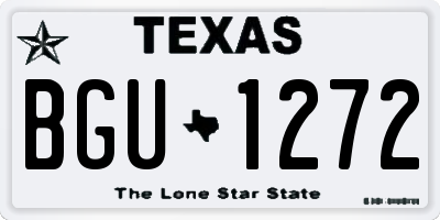 TX license plate BGU1272