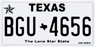 TX license plate BGU4656