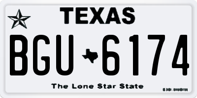 TX license plate BGU6174