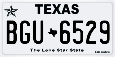 TX license plate BGU6529