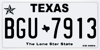 TX license plate BGU7913
