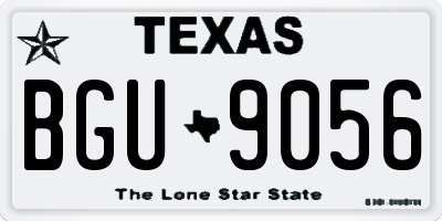 TX license plate BGU9056