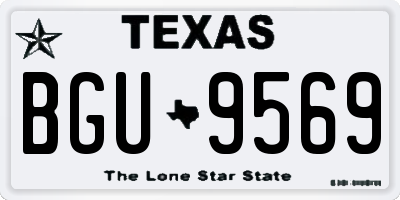 TX license plate BGU9569