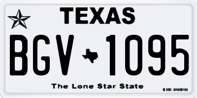 TX license plate BGV1095