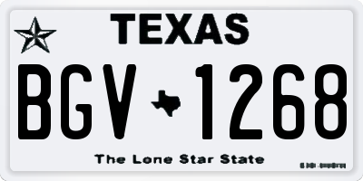TX license plate BGV1268