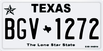 TX license plate BGV1272