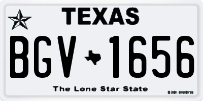 TX license plate BGV1656