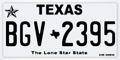 TX license plate BGV2395