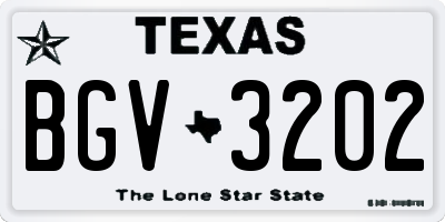 TX license plate BGV3202