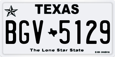 TX license plate BGV5129