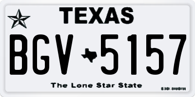 TX license plate BGV5157