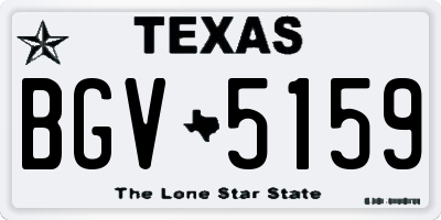 TX license plate BGV5159