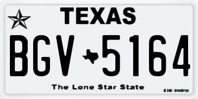 TX license plate BGV5164