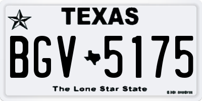 TX license plate BGV5175