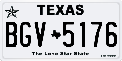 TX license plate BGV5176