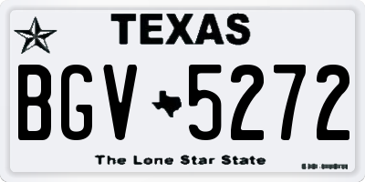 TX license plate BGV5272