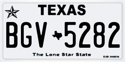 TX license plate BGV5282