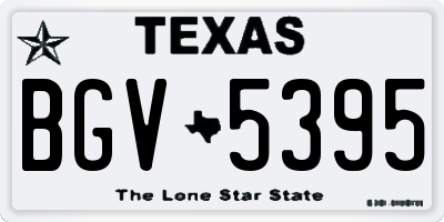 TX license plate BGV5395