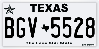TX license plate BGV5528