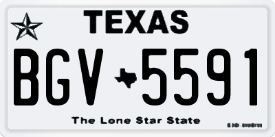 TX license plate BGV5591