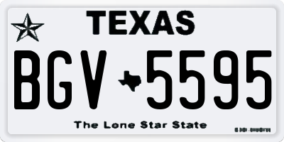 TX license plate BGV5595
