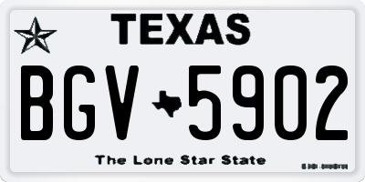 TX license plate BGV5902