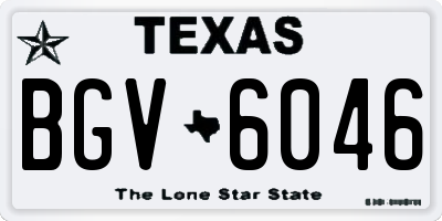 TX license plate BGV6046