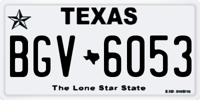 TX license plate BGV6053