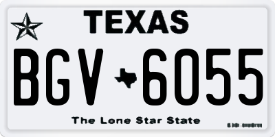 TX license plate BGV6055