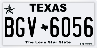 TX license plate BGV6056