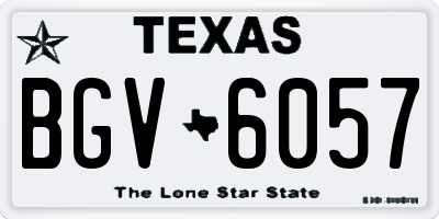 TX license plate BGV6057